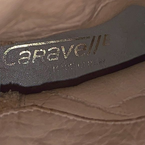 CARAVELLE Chocolate Brown Soft Leather Made in Italy Slip On Tall Boots - Picture 9 of 9